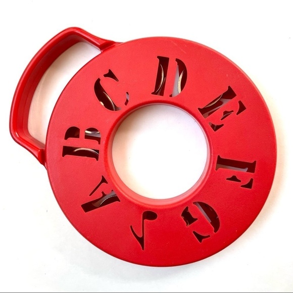 Red ABC Tambourine Musical Instrument Toy - Picture 1 of 5
